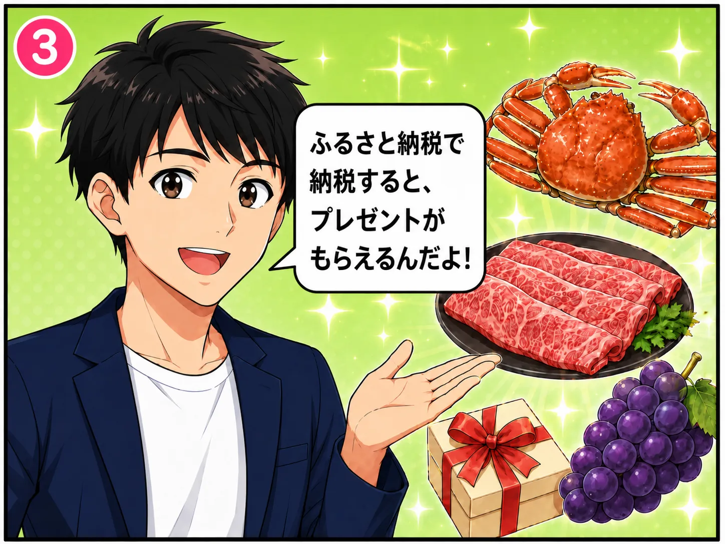 ふるさと納税のしくみ 説明マンガ 3