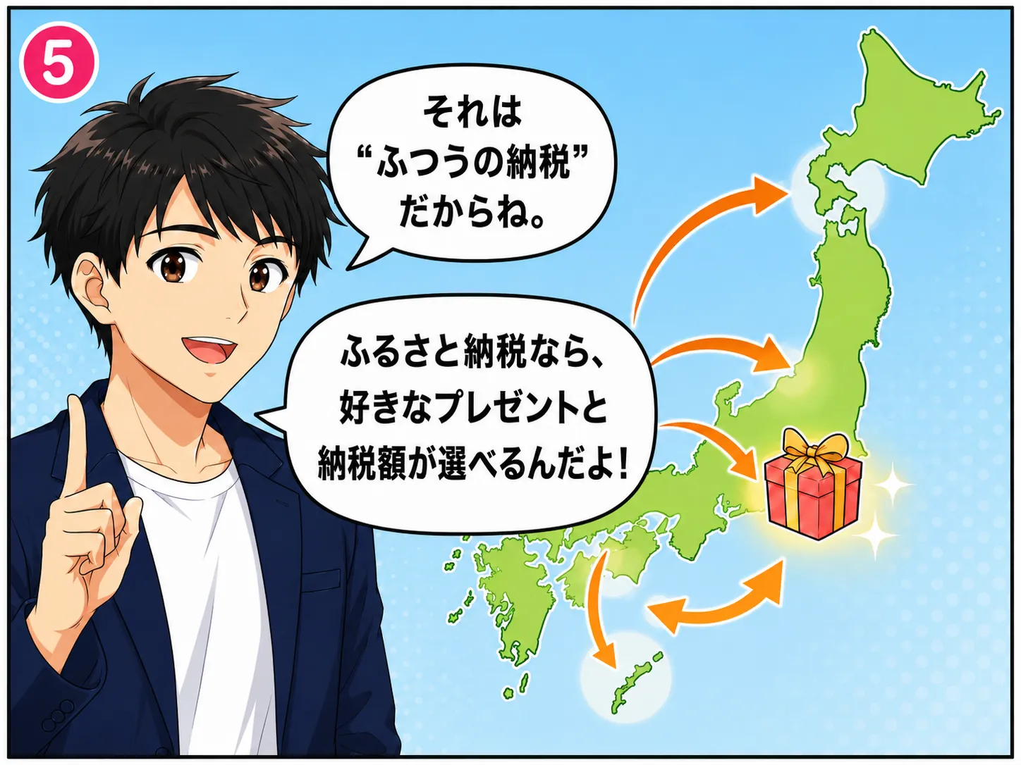 ふるさと納税のしくみ 説明マンガ 5